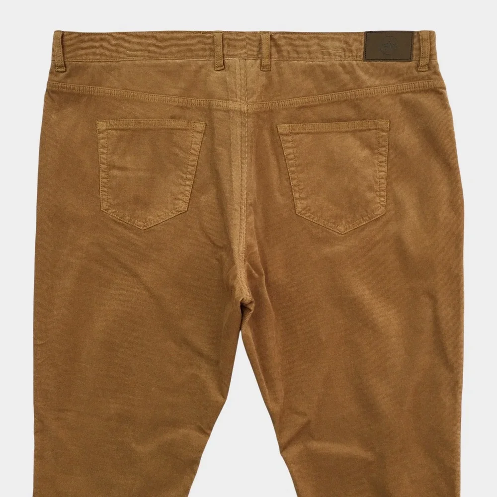 Peter Millar Mens Corduroy Pants Brown Size 42 Straight Casual Trousers (ALTERED
